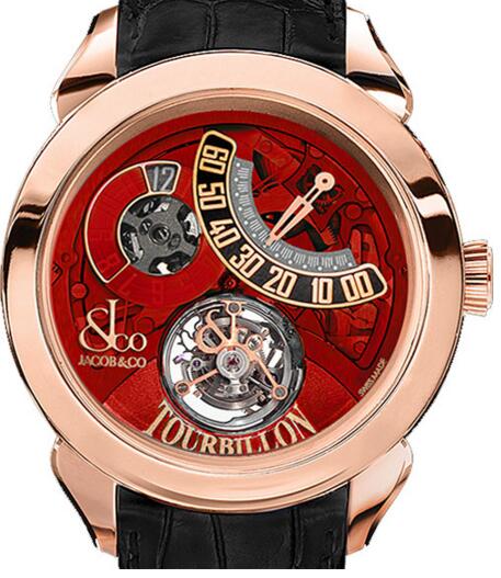 (image for) JACOB & CO PALATIAL FLYING TORBILLON JUMPING HOURS 150.510.40.NS.PR.1NS Replica watch